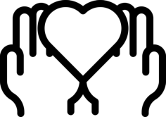 Give Heart Stencil Svg Design File, Free Vectors File